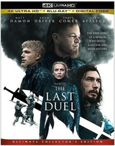 The Last Duel New 4K UHD Blu-ray With Blu-Ray, 4K Mastering, Collector&#39;s Ed, - £28.76 GBP