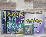 Pokemon Crystal Version (Game Boy Color) Complete Shiny Pokedex w/ Box &amp;... - £698.26 GBP