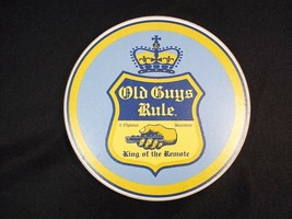 Set of 2 round drink coasters  OLD GUYS RULE 4&quot; - £10.11 GBP