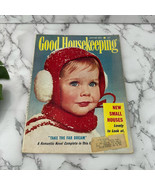 Good Housekeeping Vintage Magazine Jan 1955 Blue Cover Ads Prop 50s Hous... - $21.77