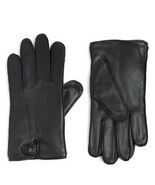 UGG Faux Fur Lined Leather 3 Snap Smart Tech Glove, Black, Size Large, NWT - €68,39 EUR
