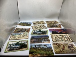 Mixed Lot Of 14 Vintage Arizona Postcards Unposted Old Tucson Train Western - $8.59