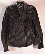 Twiggy London Womens 100% Leather Jacket Black S - £77.85 GBP