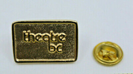 Theatre BC British Columbia Canada Gold Rectangle Collectible Pinback Pi... - $15.29