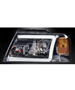 LED DRL Projector Headlight/lamps Chrome/Black Fit For 04-08 Ford F-150/... - $130.56 CAD