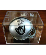 RAY GUY # 8 HOF 14 OAKLAND RAIDERS SBC SIGNED AUTO RIDDELL MINI HELMET J... - $217.79