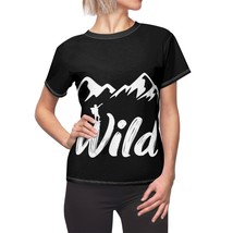 Womens all over print wild t shirt aop polyester regular fit nature inspired thumb200