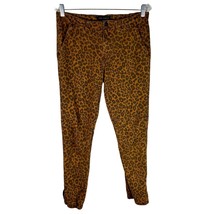 Sanctuary x Anthropologie Leopard Print Corduroy Jogger Pants Small - $40.54 CAD