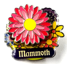 Mammoth Spinner Pin Pink Turnable Flower Power Souvenir Travel Retro Cal... - $13.99
