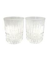 Clear Crystal Fluted Clear Rocks Glasses Lot of 2 - $38.96 CAD