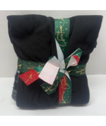 Christmas Black Fleece Check Womens Medium M Pajama Set NEW - $9.90