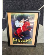 Cinzano Vermouth by Leonetto Cappiello. Advertising Retro Poster Framed ... - £62.76 GBP