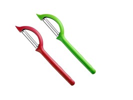 Double EdgedSwivel Blade Vegetable  Fruits Peeler Set Assorted Colour, Pack of 2 - £13.35 GBP