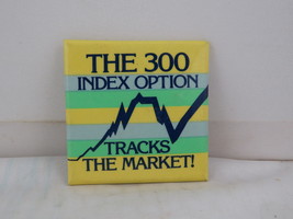 Vintage Banking Pin - The 300 Index Option - Paper Pin - £11.85 GBP