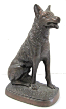 Art Deco 1927 Gift House Inc. Solid Bronze German Shephard Figurine - £58.41 GBP