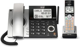 AT&amp;T CL84107 DECT 6.0 Expandable Corded/Cordless Phone with Smart Call B... - £70.56 GBP