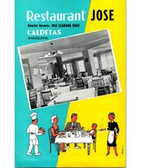 Vtg Advertising Flyer 1960s Barcelona Spain - Restaurant Jose Caldetas - $187.50 MXN