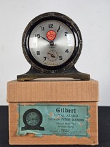 Vintage Desk/Mantel Gilbert Clock Advertising Peters Diamond Brand Shoes... - £18.44 GBP