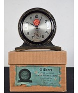 Vintage Desk/Mantel Gilbert Clock Advertising Peters Diamond Brand Shoes... - £18.56 GBP