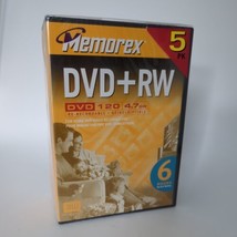 Memorex DVD+RW Blank Disc 120 min 4.7 GB Lot of 4 Factory Sealed New- Rewritable - £11.71 GBP