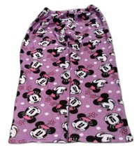Minnie Mouse Disney Woman&#39;s Lounge Pants Size M (8/10) Purple Fluffy Fleece - £10.36 GBP