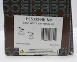 Brizo Litze HL5333-NK-NM Luxe Nickel Widespread T-Lever Knurl Handle Kit... - £134.85 GBP