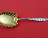Oval Twist by Whiting Sterling Silver Berry Spoon GW 7 3/4&quot; - £125.36 GBP