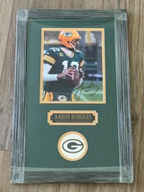 Aaron Rodgers Autographed 8x10 in Custom Green Bay Packers frame w/COA - £199.83 GBP