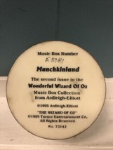 Wizard of Oz Munchkinland Music Box By Ardleigh-Elliott 1995 (Missing Top) - $18.80