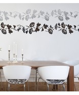Border Stencil Morning Glory - Reusable stencil for easy wall decor - $46.64 CAD