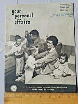 1957 Department Of Defense Your Personal Affairs Pamphlet NAVPARS 15900 ... - $15.99
