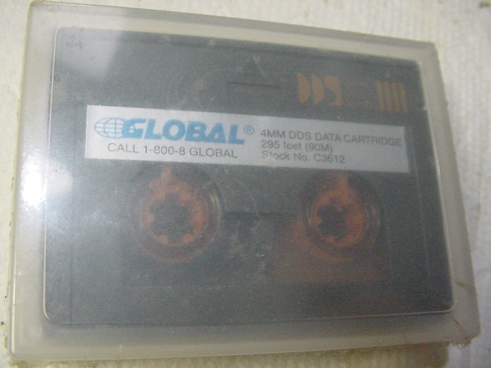 NOS GLOBAL 4mm DDS Data Cartridge 295 Ft. (90M) Stock # C3612 41020055 S... - $5.30