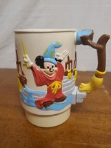 Walt Disney WORLD ON ICE Plastic 3D Cup Vintage MIckey Mouse 1990 Vintage - $7.95