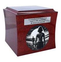 Husband urn for loved man partner man urn Male urn Decorative urn - £129.58 GBP+