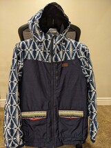 Rip Curl 2018 Blue Snake Printed Kids Snowboarding Jacket - Size 16 - $19.99