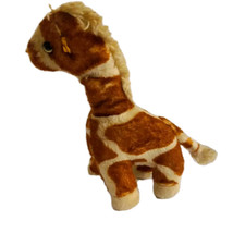 Vintage Eden Toys Musical Giraffe Plush Stuffed Animal About 11&quot; Tall Works - $9.25