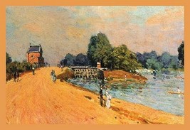 The Road at Hampton Court by Alfred Sisley - Art Print - £17.37 GBP+