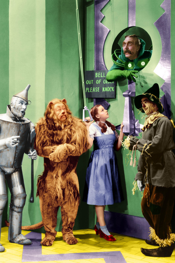 Ray Bolger, Judy Garland, Jack Haley and Bert Lahr in The Wizard of Oz color 18x - $23.99