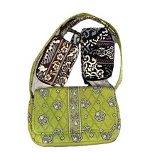 3 Vintage Vera Bradley Handbags Shoulder Bag Wristlet Wallet Jilly Kiwi ... - $27.95