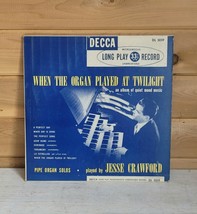 1949 Vinyl 33 10&quot; Decca When the Organ Played at Midnight Vintage Record - £10.17 GBP