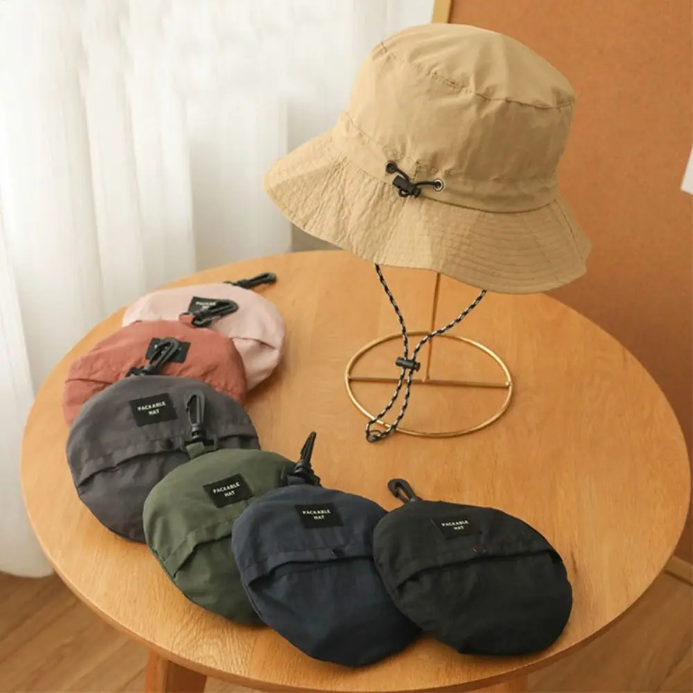 Summer Sun Protection Bucket Hat Anti-UV Sun Hat With Storage Bag Panama Cap - £11.78 GBP+