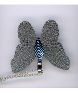 Fashion Handmade Gray colored Butterfly Pendant with Necklace - $38.11 CAD