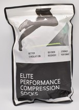Elite Performance Compression Socks S/M Black 3 pair Copper Knee High - £11.86 GBP