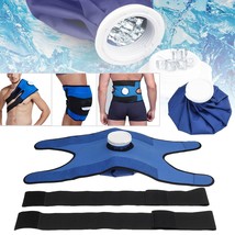 Pain Relief Therapy Reusable Ice Bag Pack+Wrap Belt for Knee Shoulder Back - £25.29 GBP