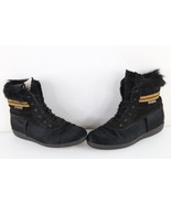Vtg 90s Streetwear Womens EU 39 US 8 Fur Suede Leather Winter Moccasin B... - $129.61 CAD