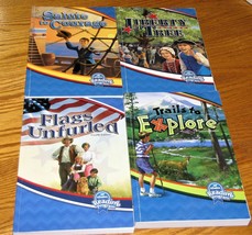 Abeka Reading Gr 4 Flags Unfurled, Trails to Explore, Liberty Tree, Salute to Co - £39.50 GBP