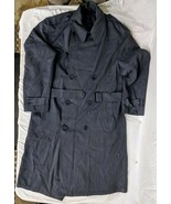 MENS SMITHS RAINFAIR SHOWER PROOF NAVY BLUE 48 X 16.5 TOP COAT W/ WAIST ... - €54,16 EUR