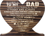 Fathers Day Gift, To My Dad Wood Plaque Sign, Thank You for Walking by M... - $27.91