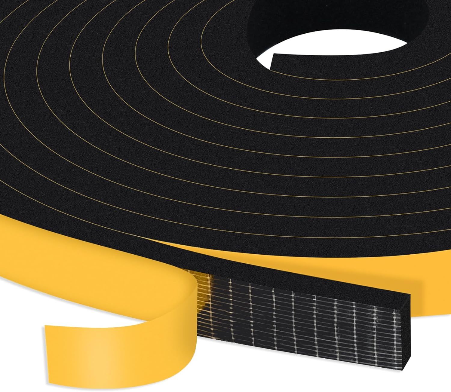 Weather Stripping Door Seal Strip, Strong Adhesive,, 1/2 In X 1/4 In X 26Ft - $35.96