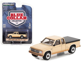 1983 Chevrolet S-10 Durango Pickup Truck Tan w Brown Stripes Black Bed C... - $18.84